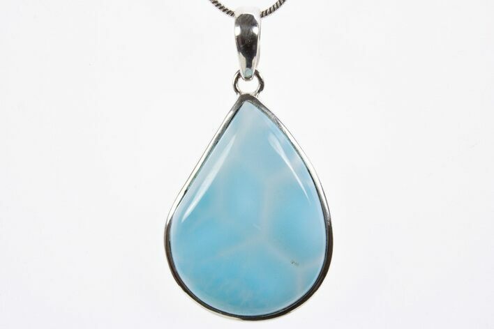 Stunning, Larimar Pendant (Necklace) - Sterling Silver #303228